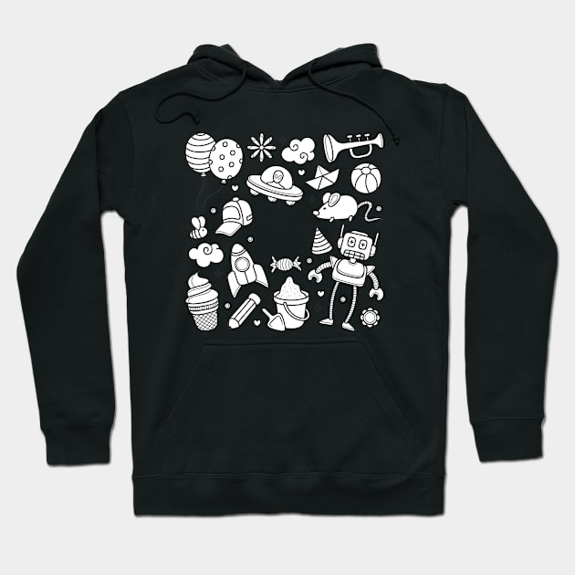 Doodle Kid Hoodie by Mako Design 